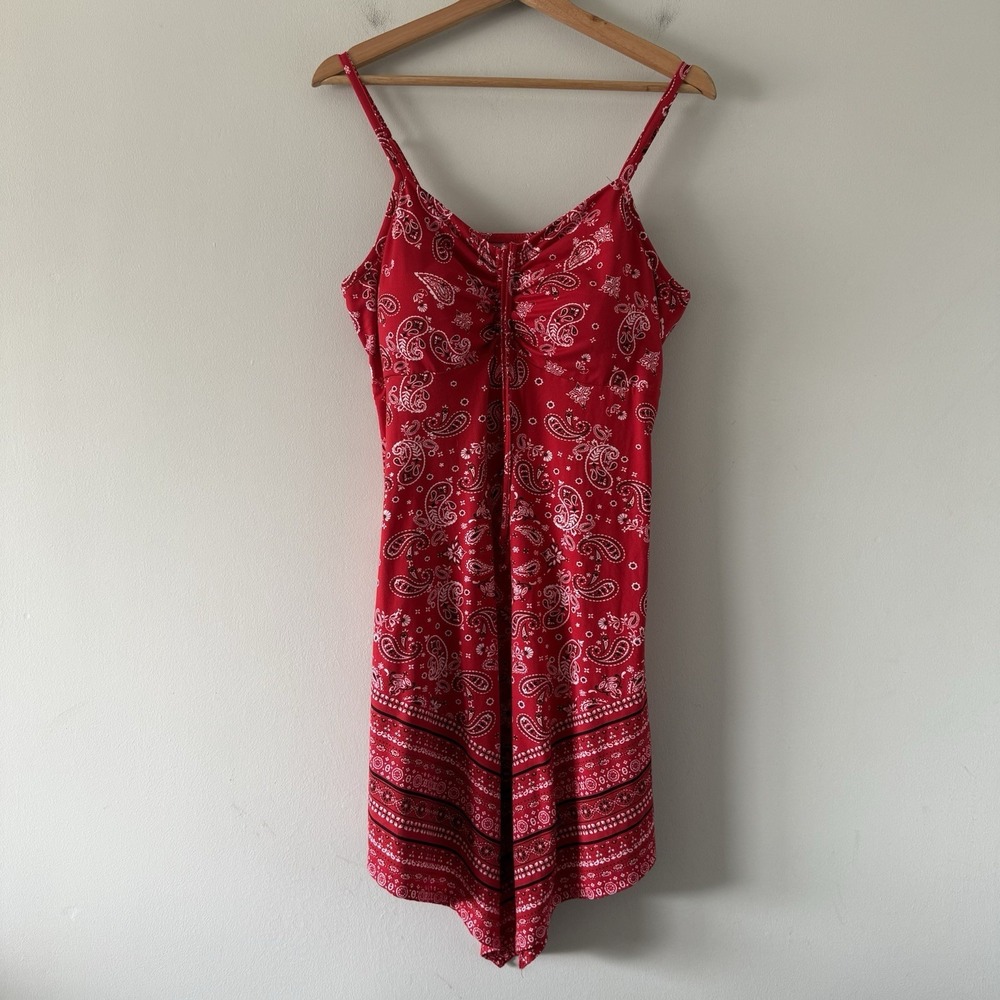 Bandana Print Dress Size XL 15-17 Cowgirl Rodeo Western Country Prairie Summer